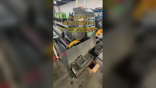 Mesin pemotong jarum suntik dua stasiun